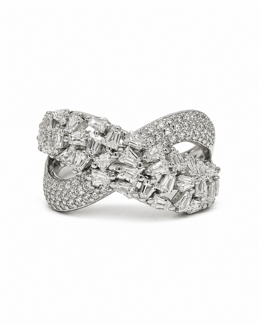 Infinity Iced Ring