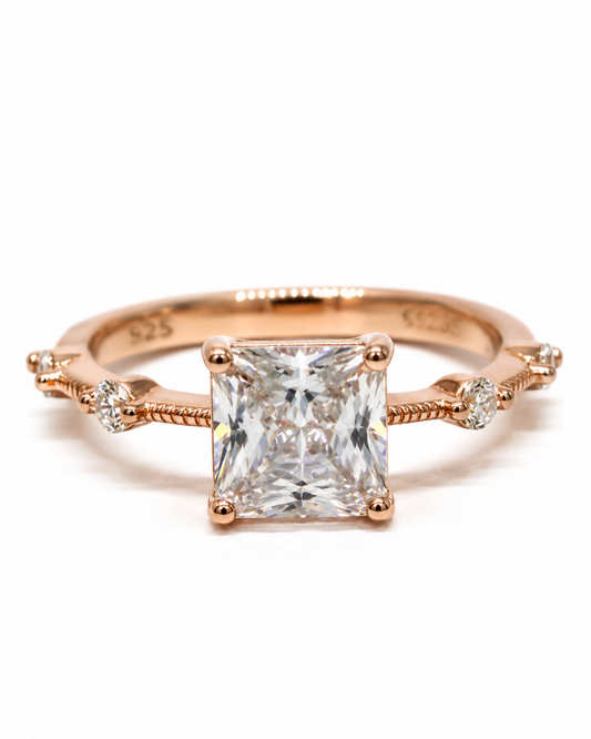 Princess Petal Rose Gold Ring