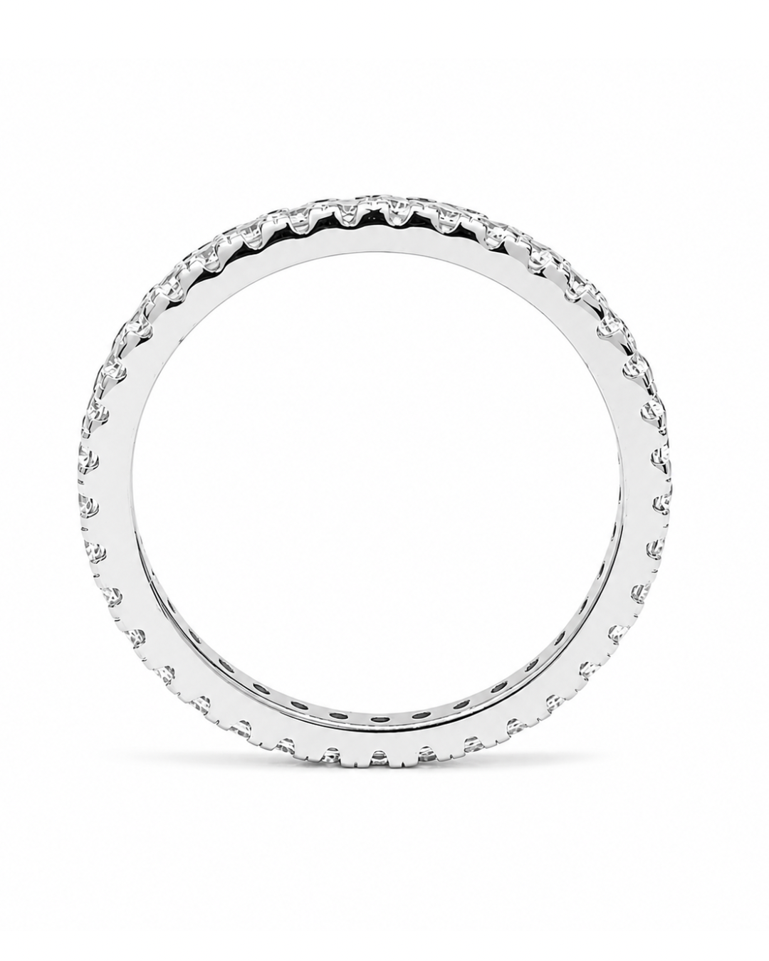 Sleek Eternity Silver Band