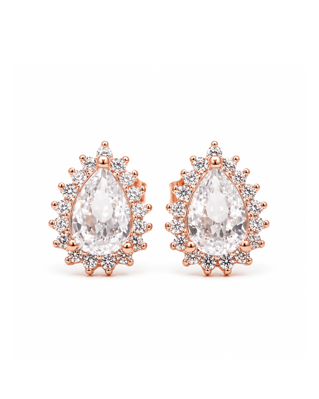 Bling Baby Rose Gold Studs