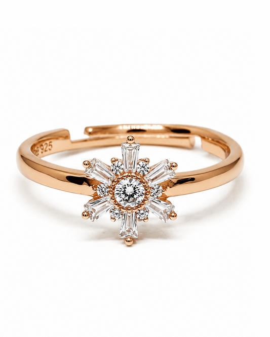 Baguette Rose Gold Ring