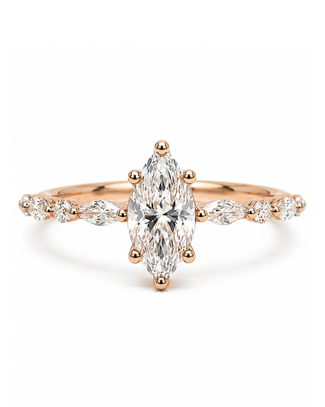 Lunara Marquise Rose Gold Ring