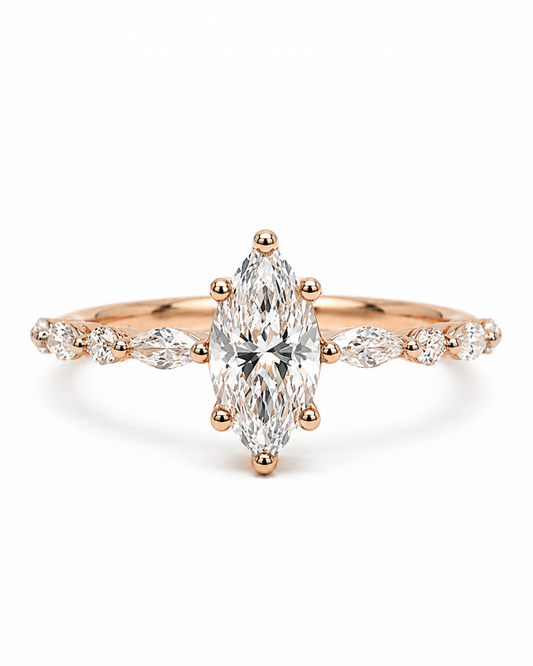 Lunara Marquise Rose Gold Ring