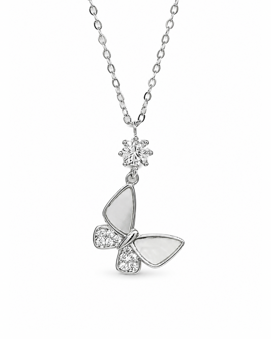 Butterfly Solitaire Necklace
