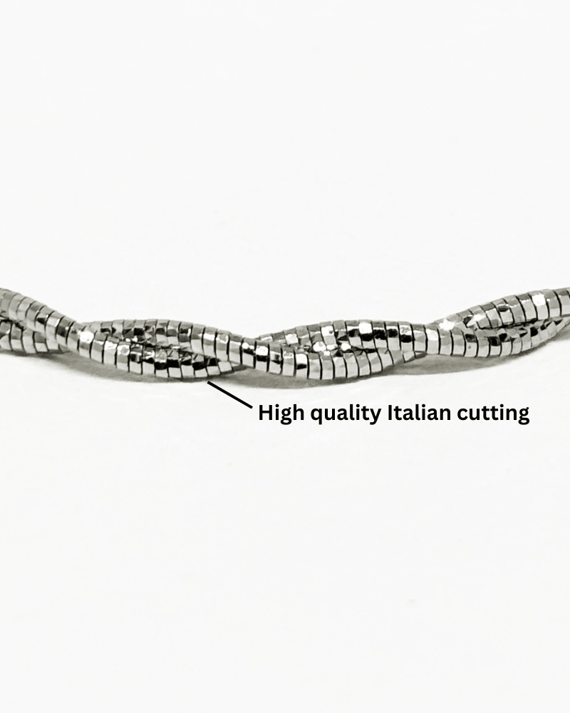 Helix Sparkle Silver Bracelet