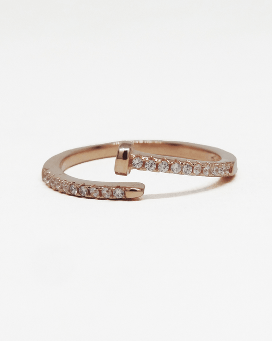 Nail Cuff Rose Gold Ring