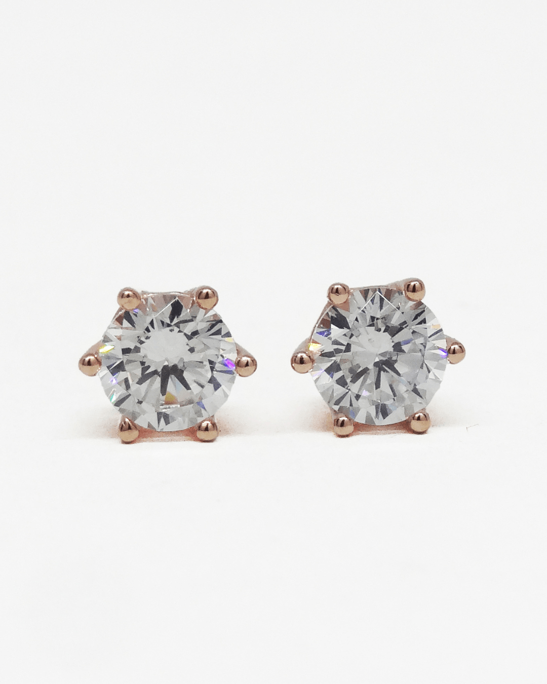 Starlight Rose Gold Studs