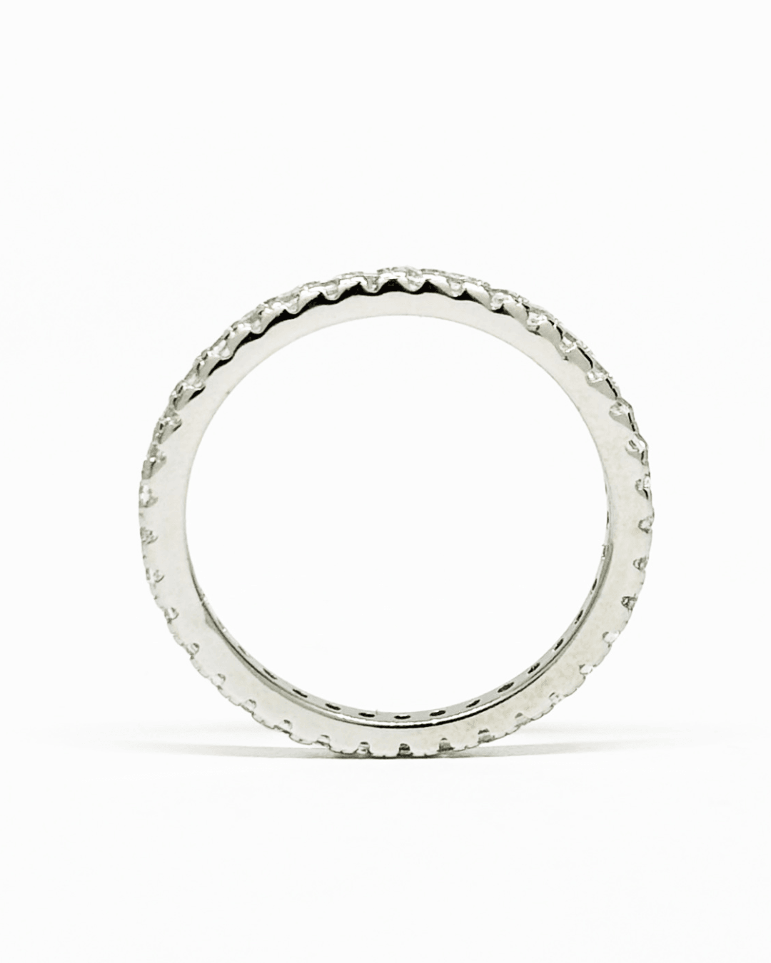 Sleek Eternity Silver Band