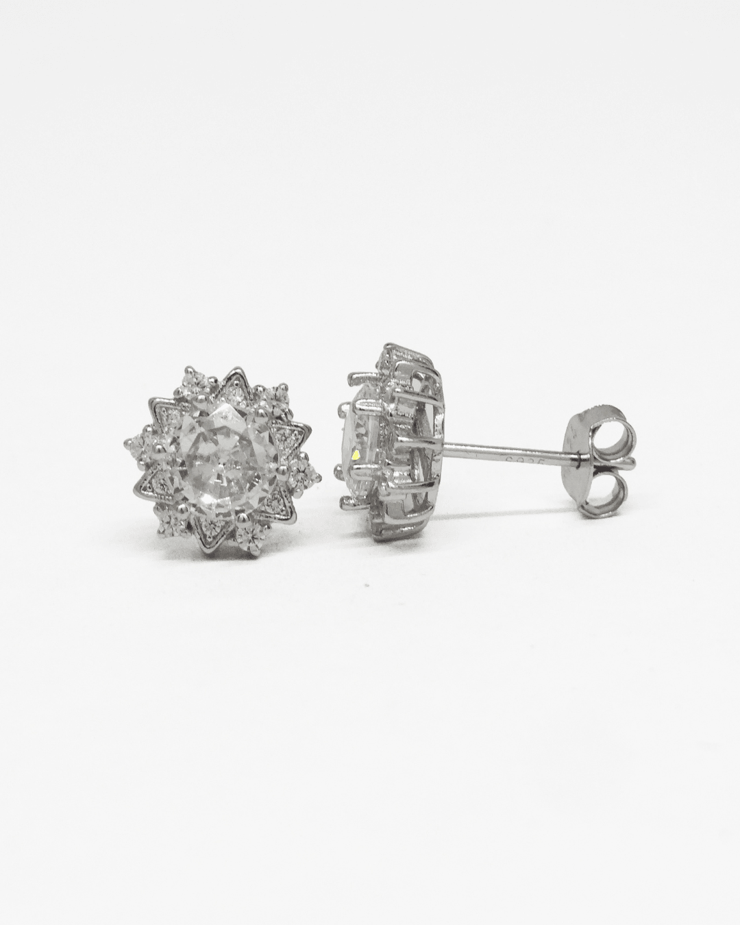 Vintage Round Silver Studs