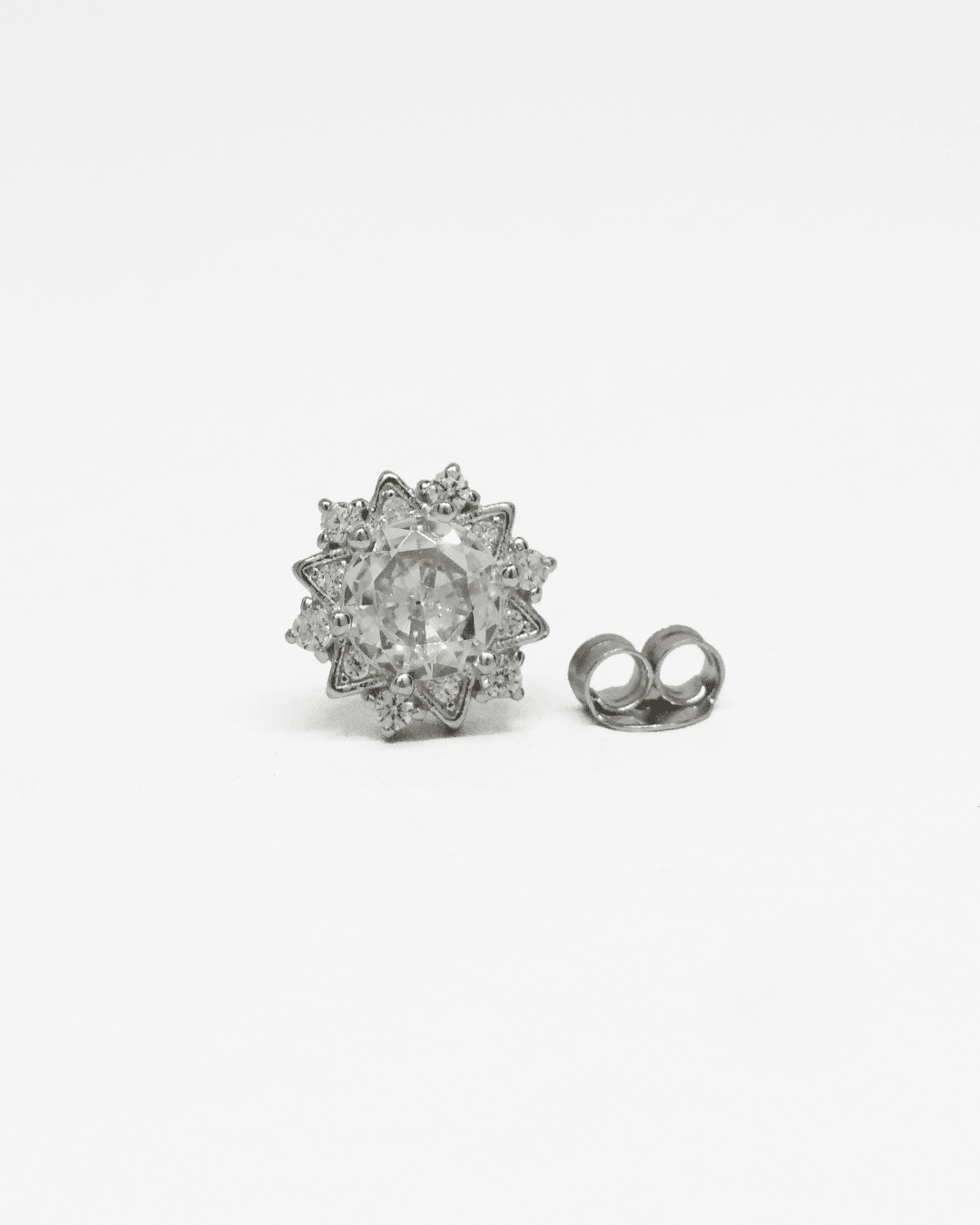 Vintage Round Silver Studs