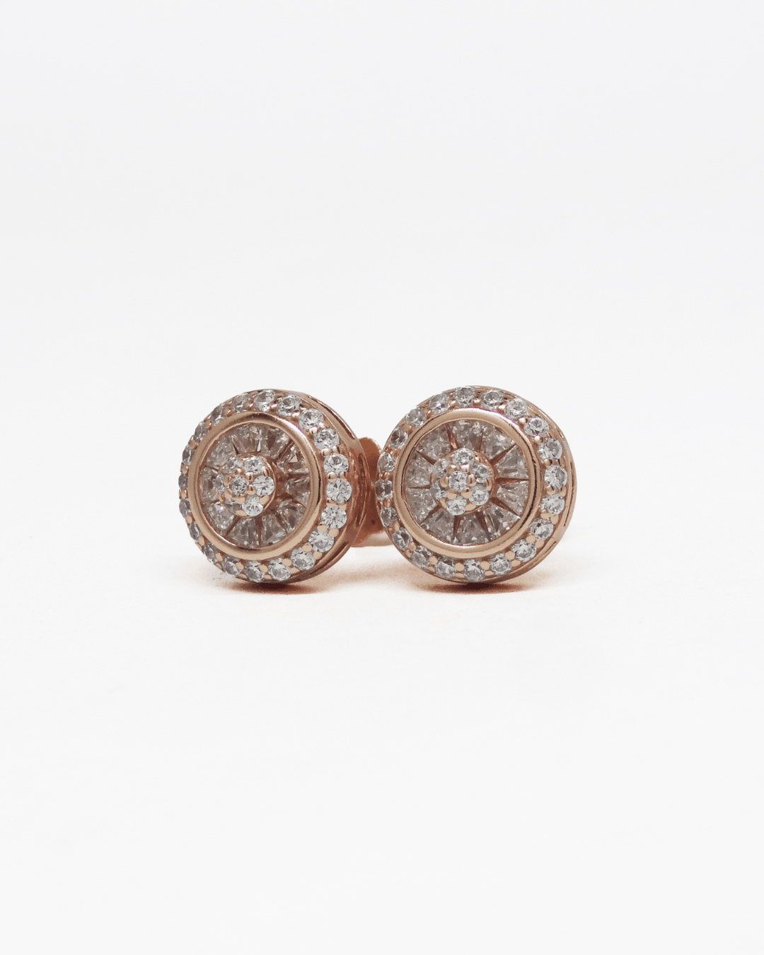 Dazzling Rose Gold Studs
