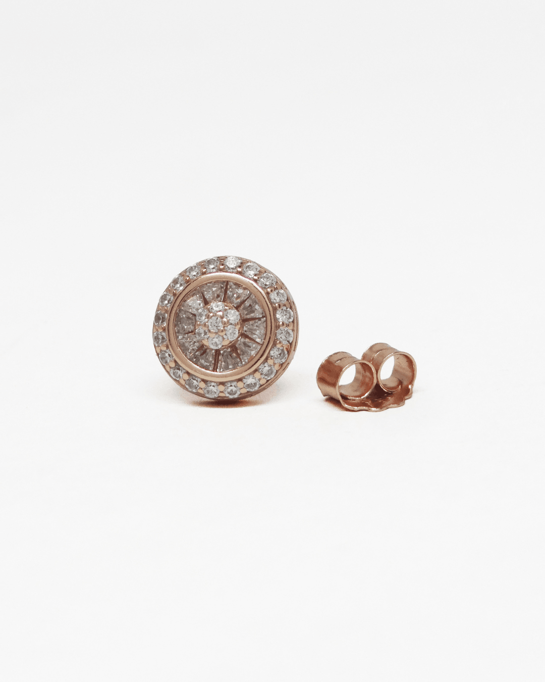 Dazzling Rose Gold Studs