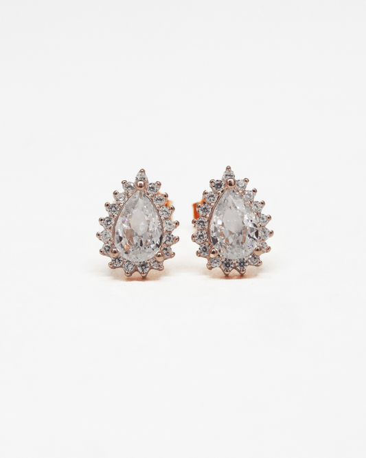 Bling Baby Rose Gold Studs