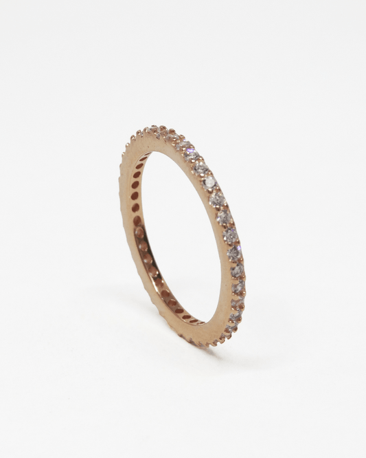 Sleek Eternity Rose Gold Band