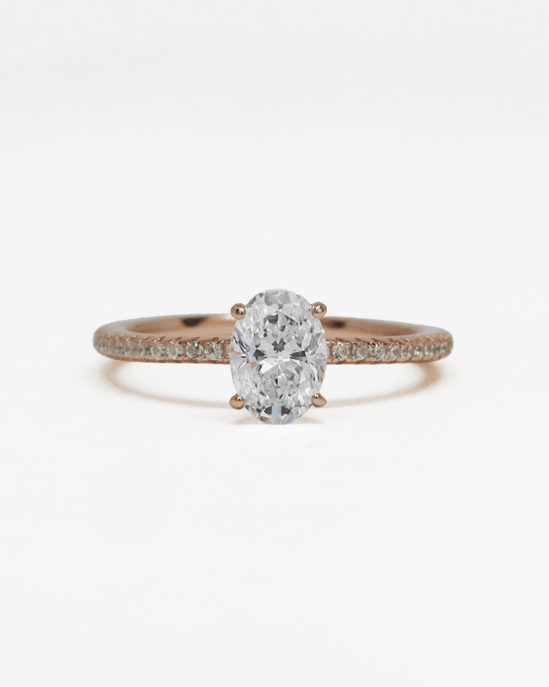 Oval Cut Rose Gold Ring