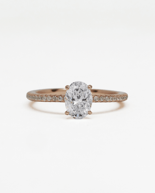 Oval Cut Rose Gold Ring
