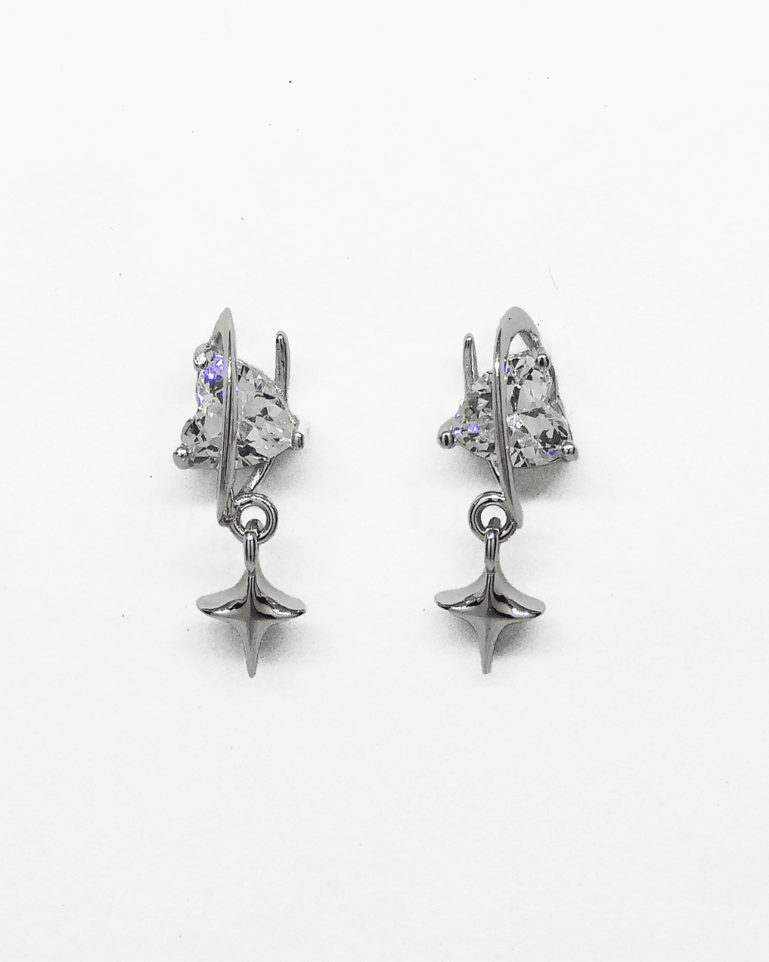 Dangling Heart Earrings