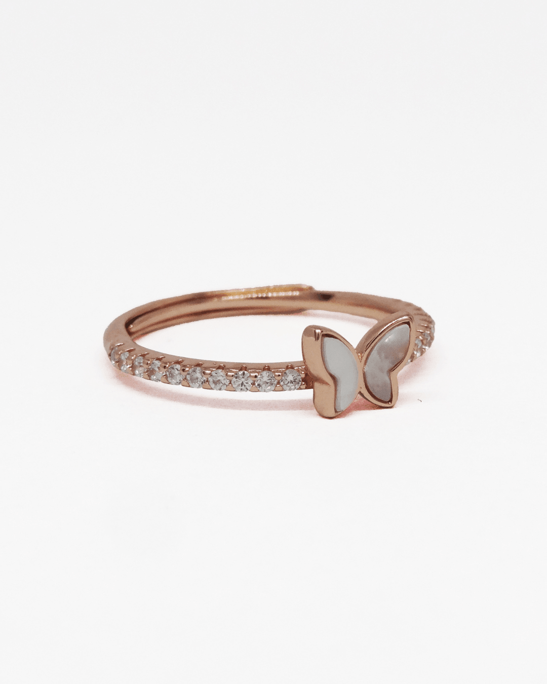 Flutter Wings Rose Gold Ring