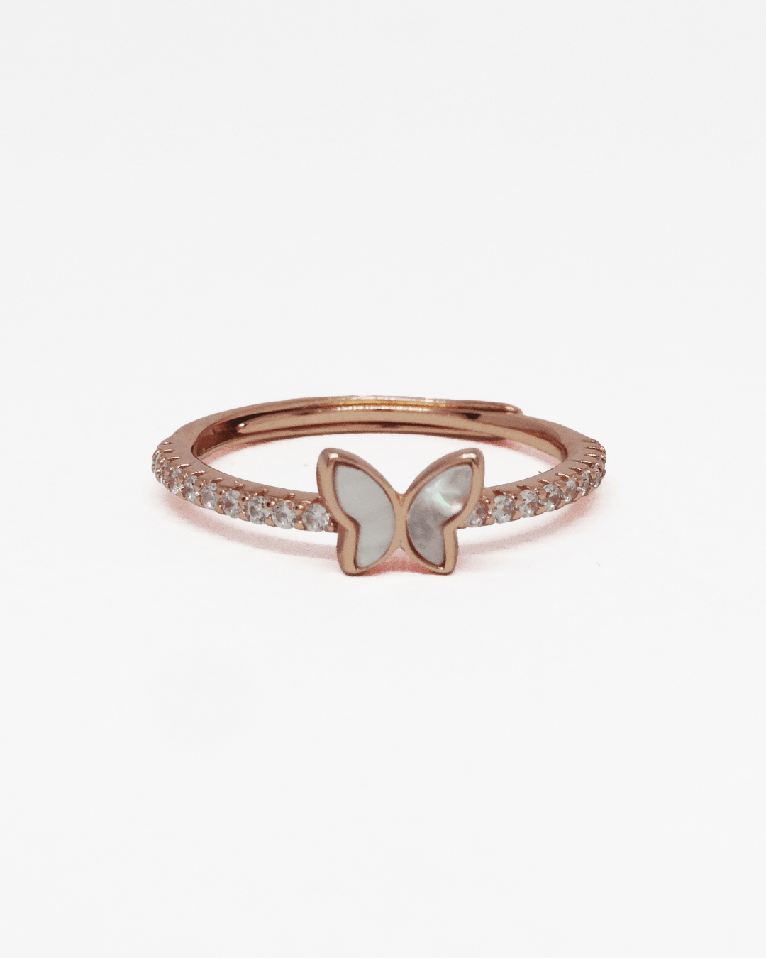 Flutter Wings Rose Gold Ring