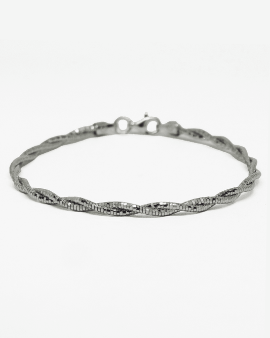Helix Sparkle Silver Bracelet