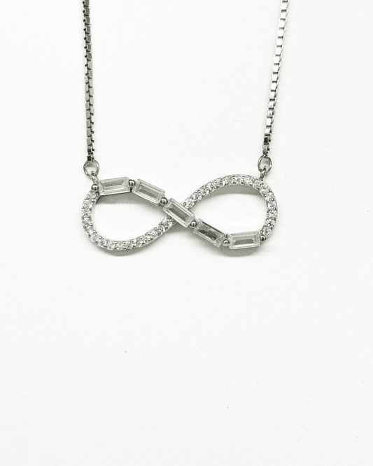 Infinity Love Silver Necklace