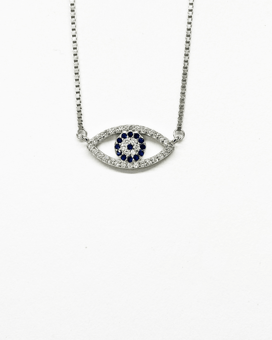 Classic Evil Eye Silver Necklace