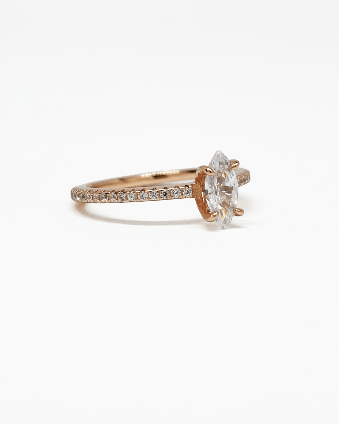 Dainty Marquise Rose Gold Ring