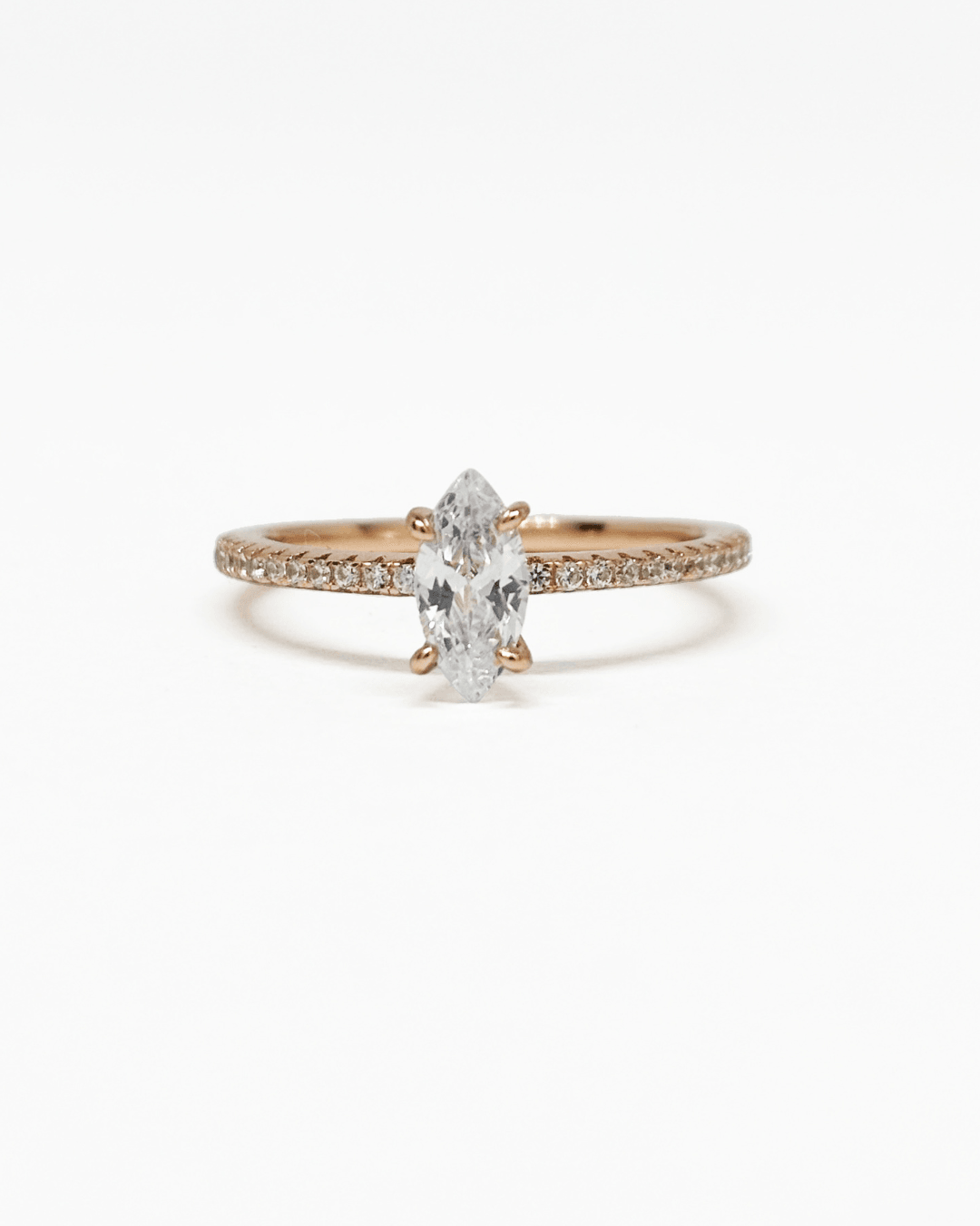Dainty Marquise Rose Gold Ring