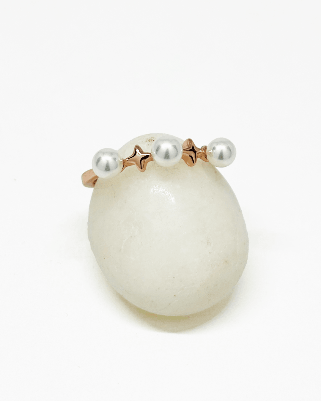 Voylla Pearl Rose Gold Ring
