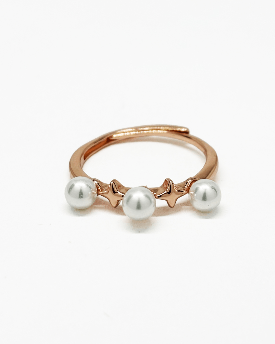 Voylla Pearl Rose Gold Ring