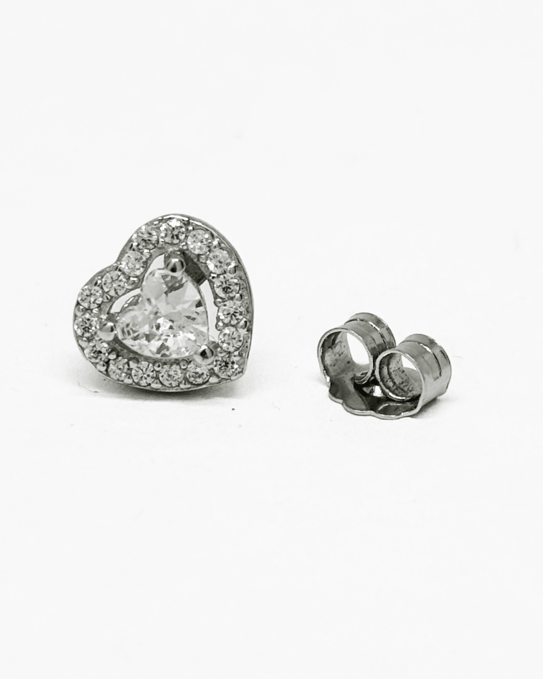 Halo Heart Studs