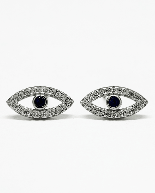 Evil Eye Stud Earrings