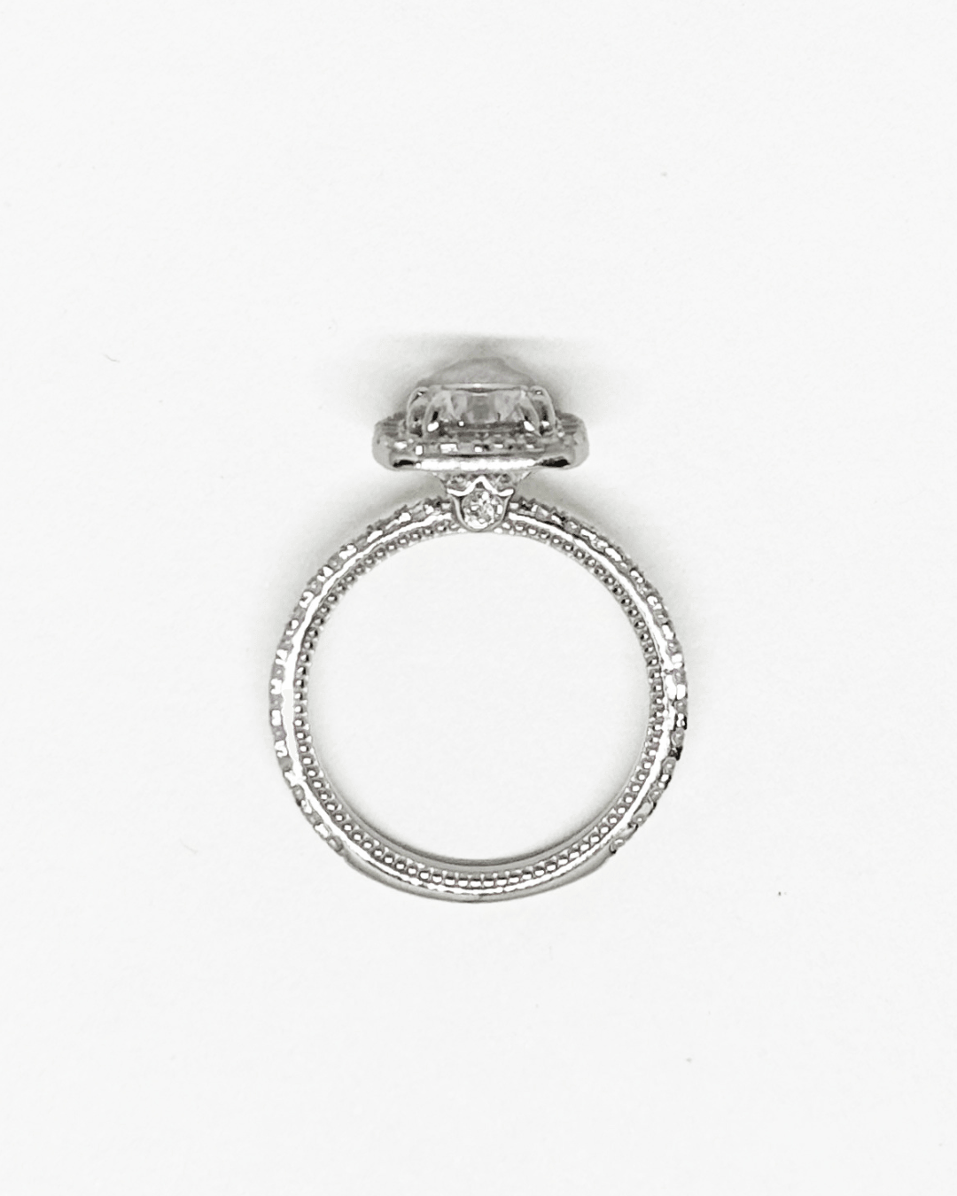 Vintage Halo Round Ring
