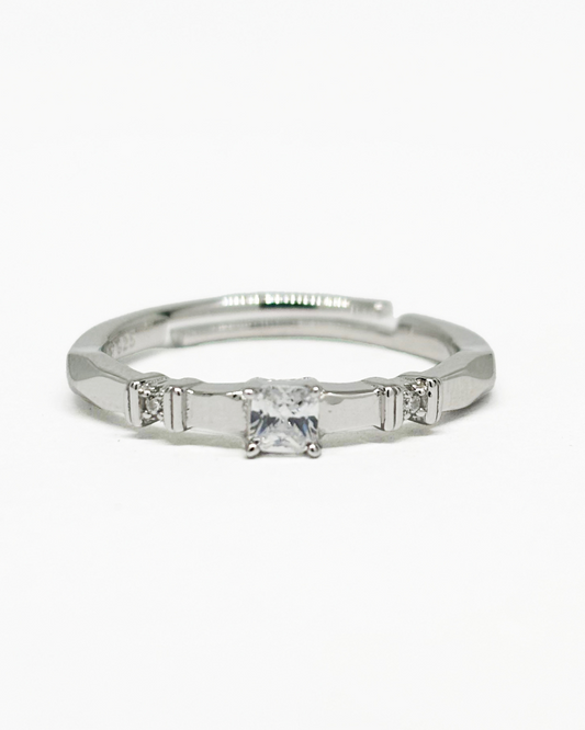 Princess Cut Dainty Ring
