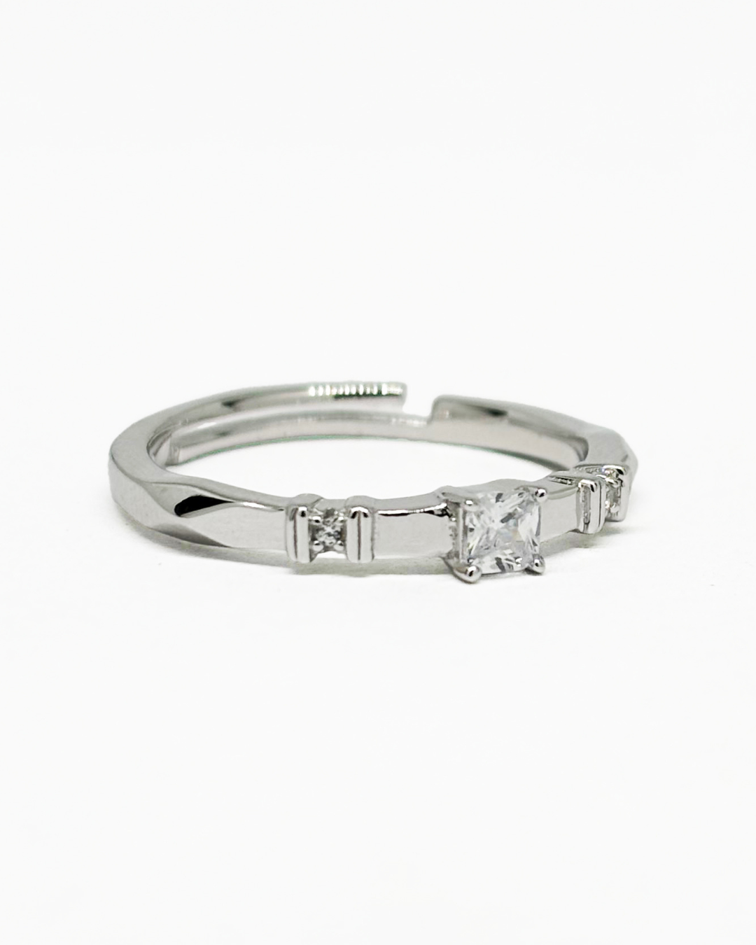 Princess Cut Dainty Ring