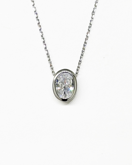 Dainty Oval Necklace