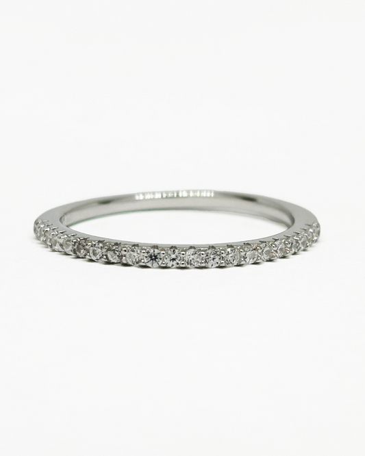 Dainty Half Silver Ring
