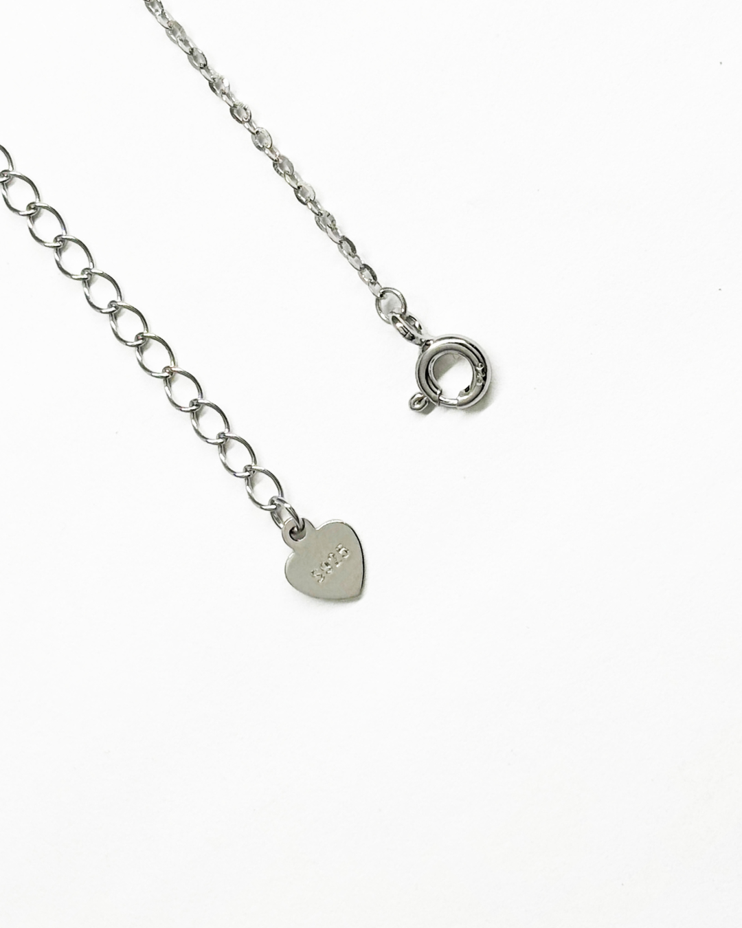 Bow Rhinestone Silver Necklace