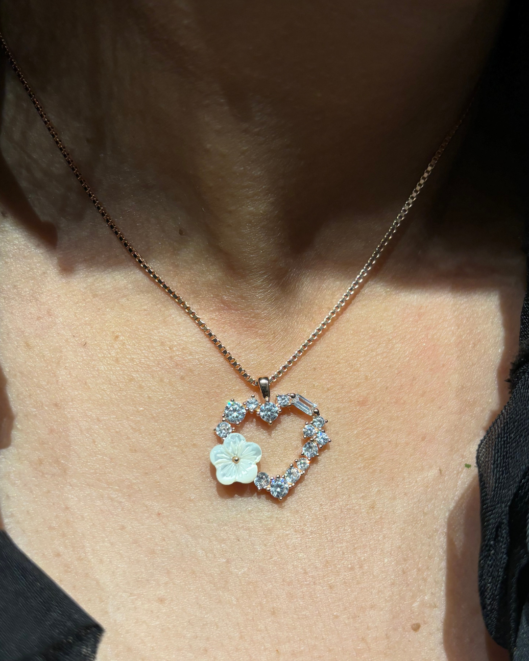 Love Bloom Rose Gold Necklace
