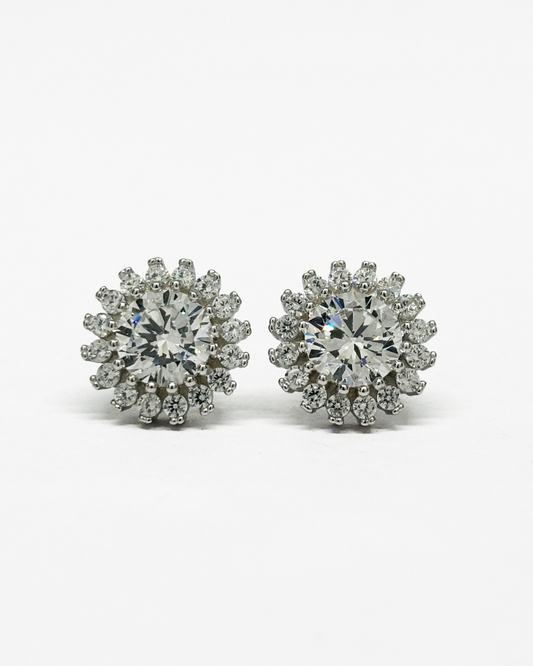 Crystal Daisy Stud Earrings
