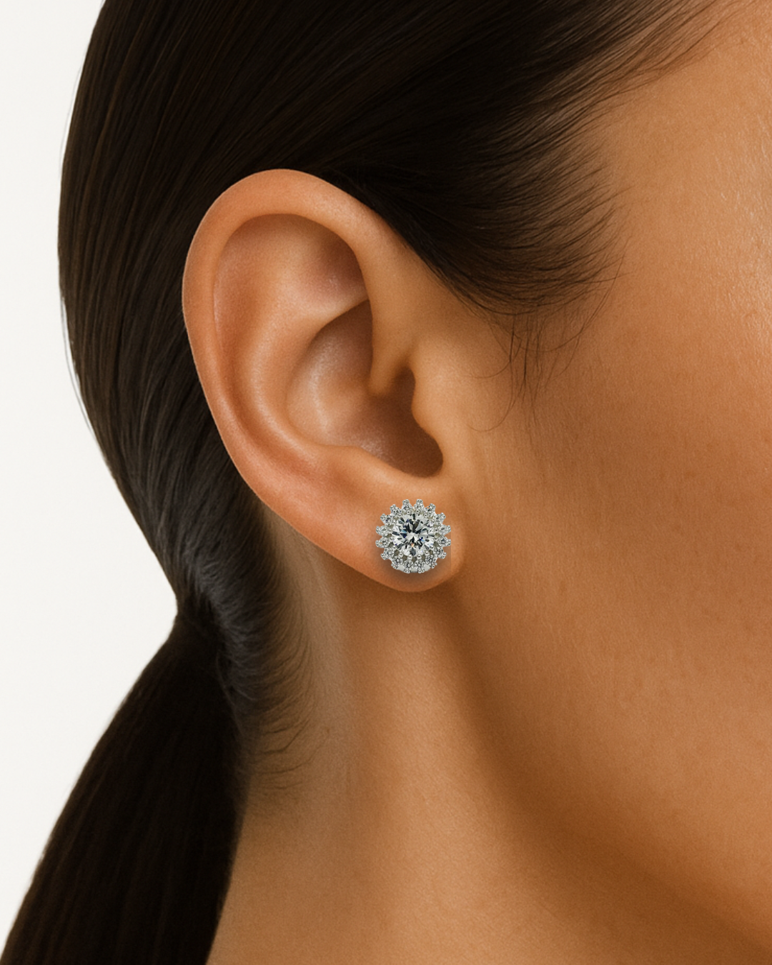 Crystal Daisy Stud Earrings