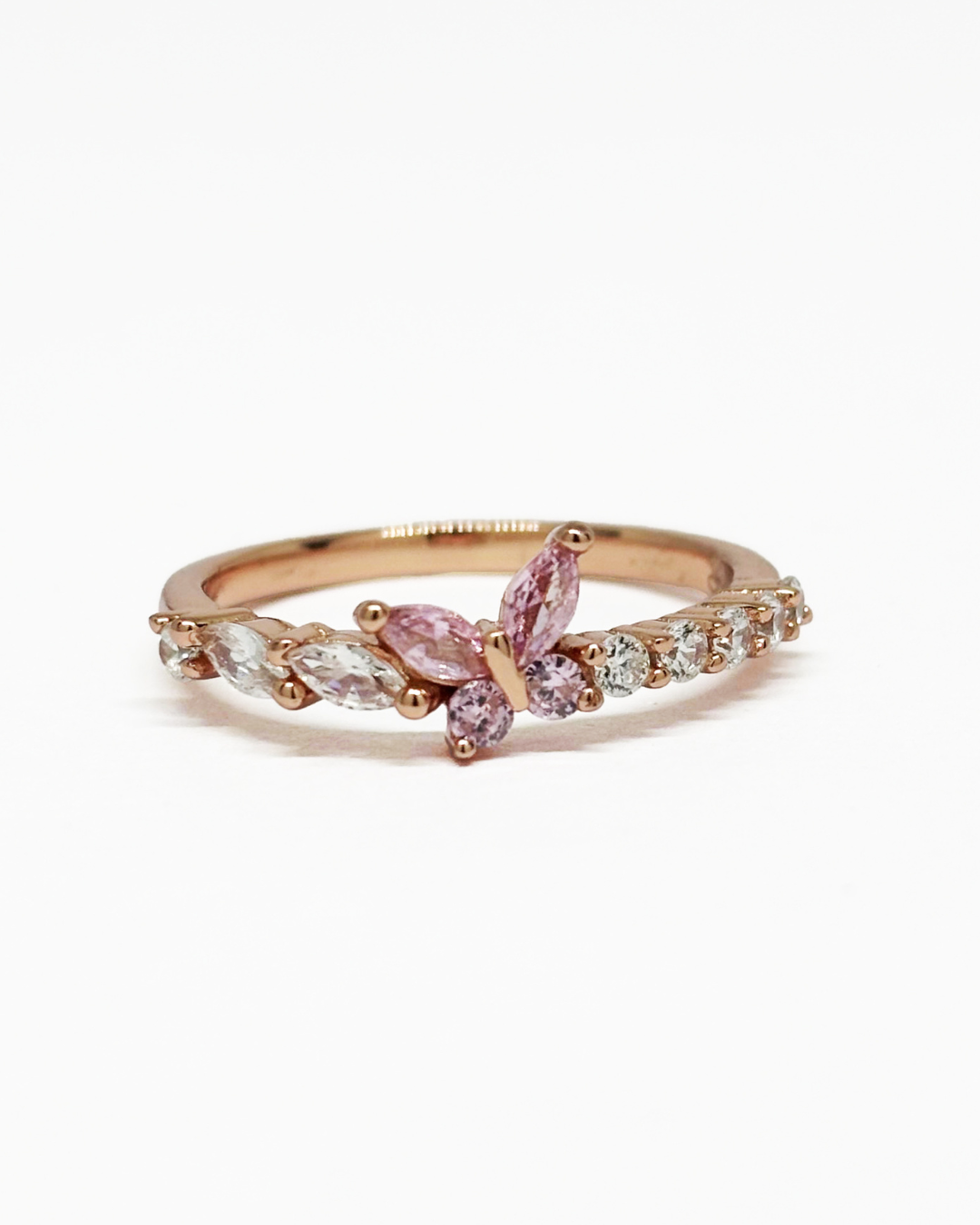 Dreamy Butterfly Rose Gold Ring
