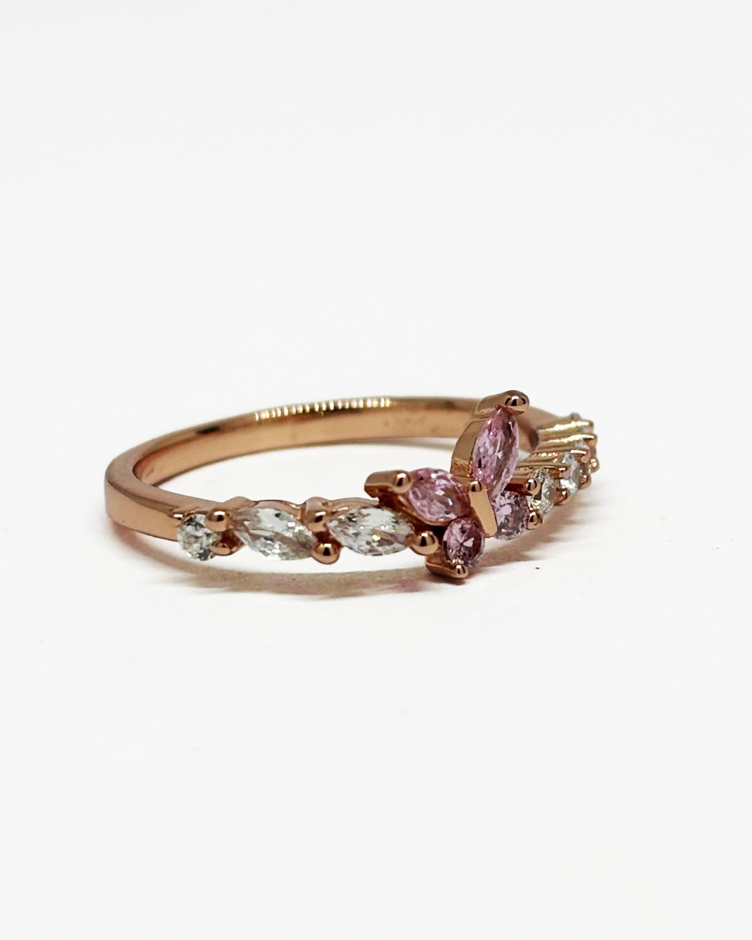 Dreamy Butterfly Rose Gold Ring