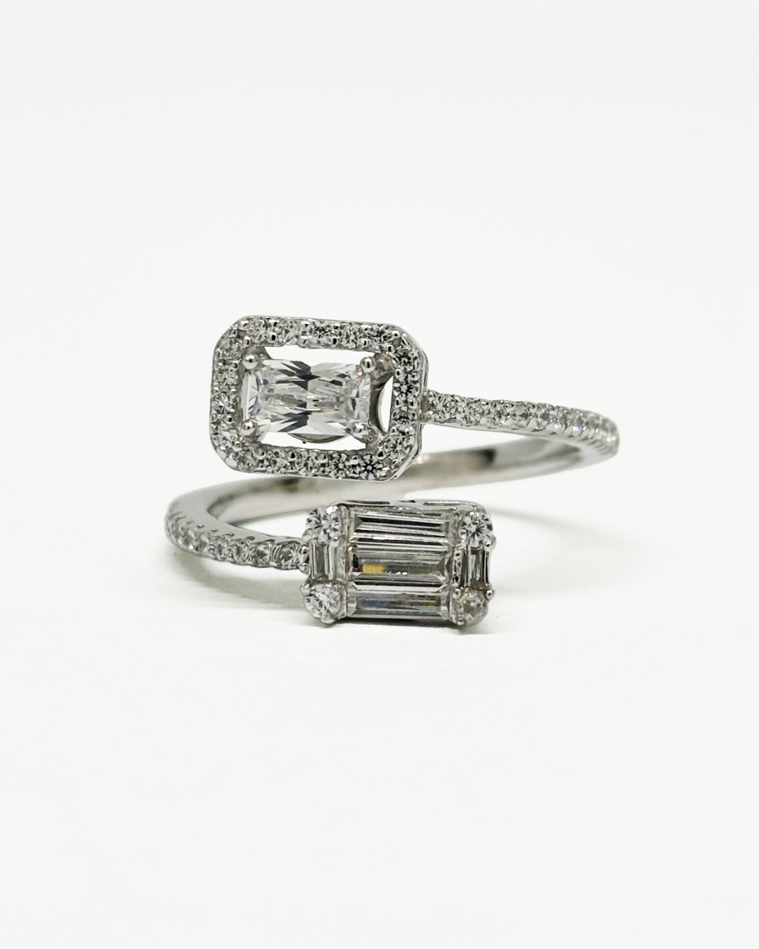 Dual Illusion Silver Ring