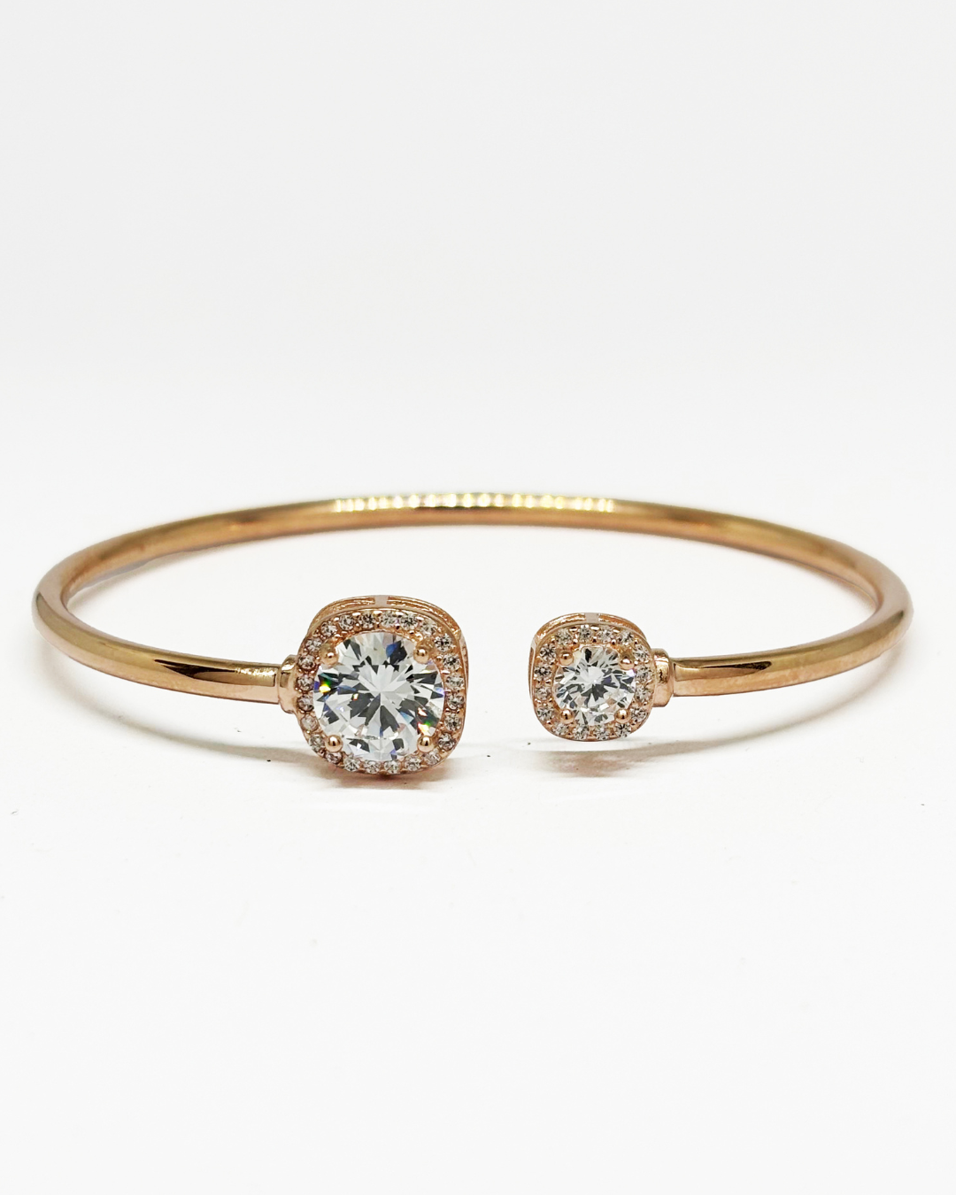 Dazzling Solitaire Rose Gold Bracelet
