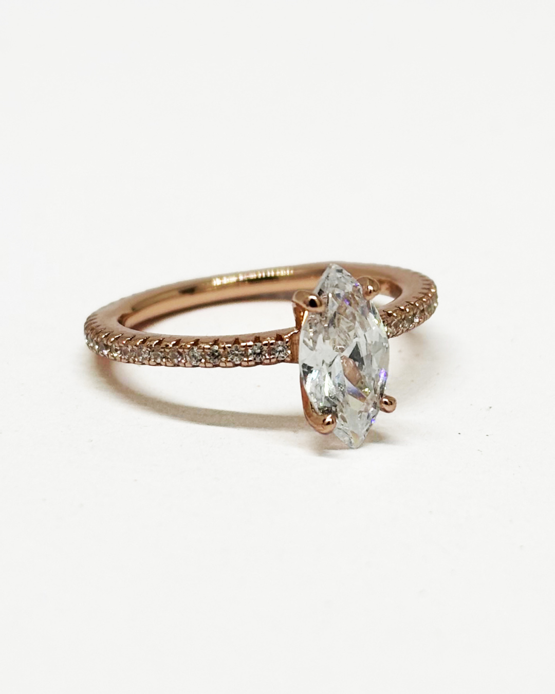 Dainty Marquise Rose Gold Ring