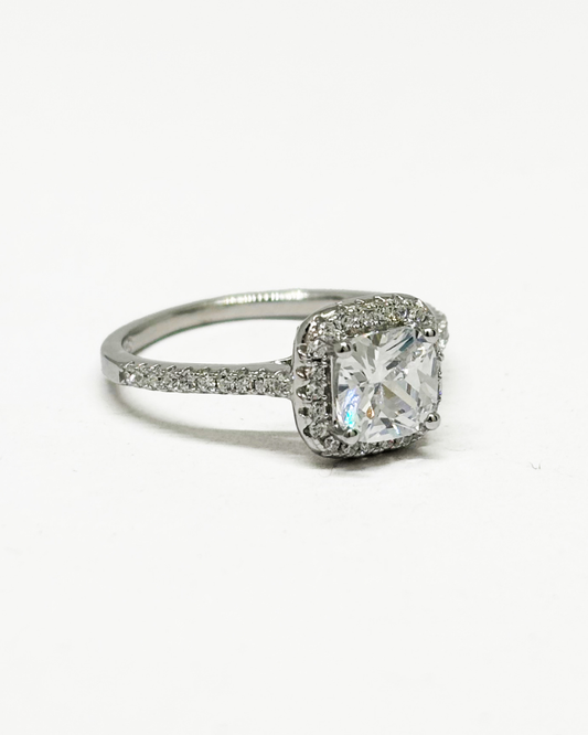 Halo Cushion Ring