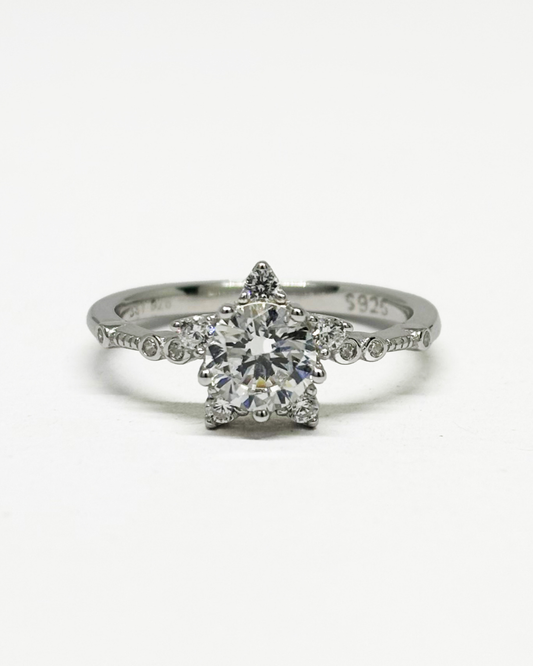Flower Elegance Silver Ring