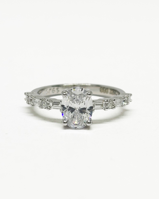 Baguette Oval Ring