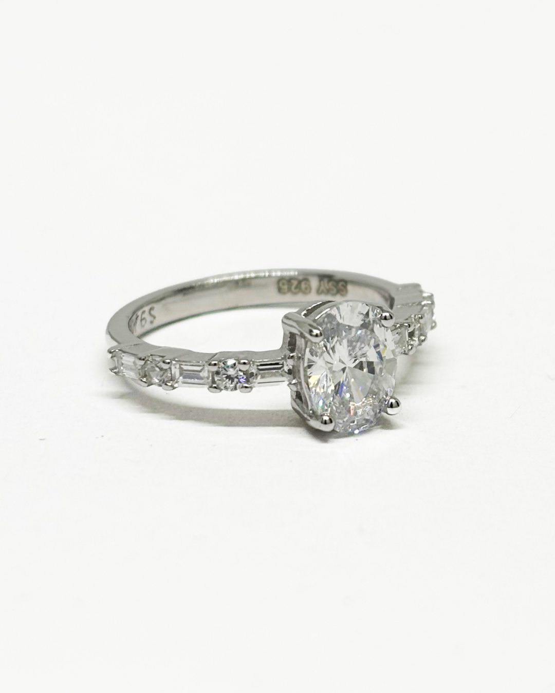 Baguette Oval Ring
